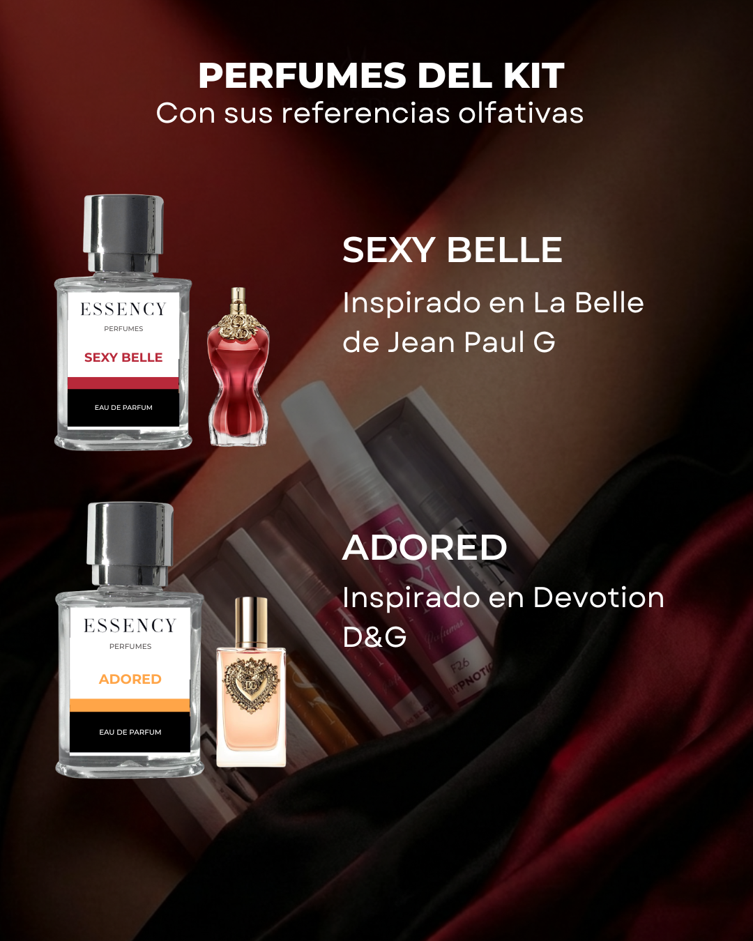 Kit de perfumes seductores femeninos