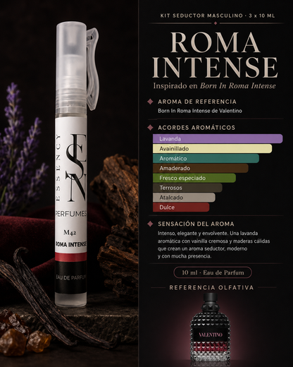 Kit de 3 perfumes seductores masculinos