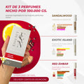 Kit de 3 perfumes Unisexs de 10ml