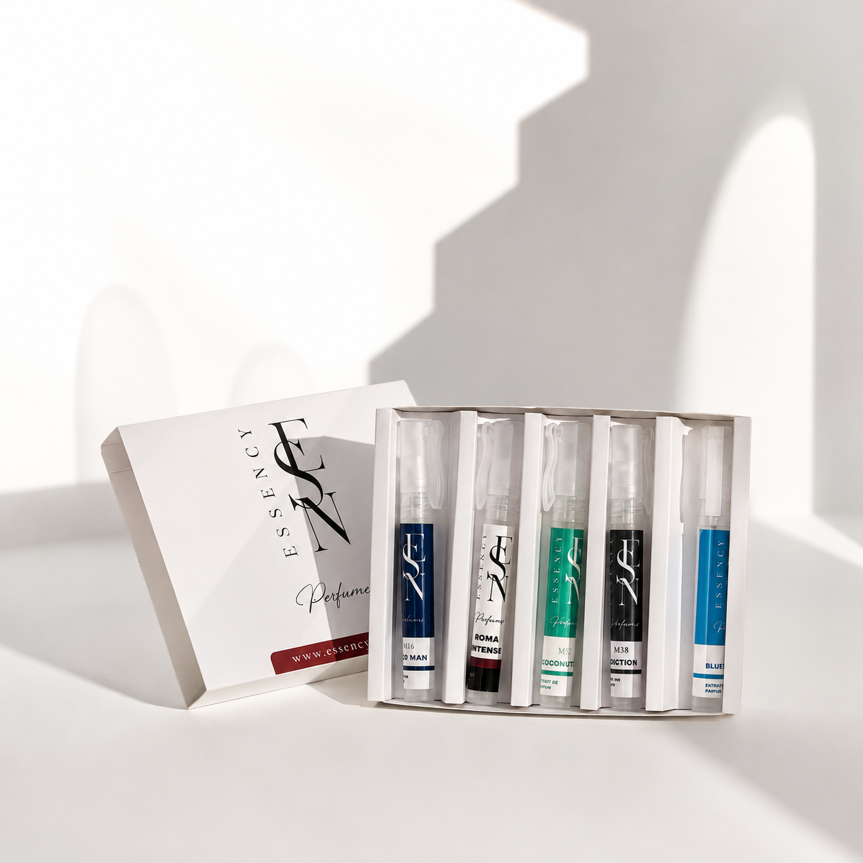 Kit de perfumes ejecutivos masculinos.