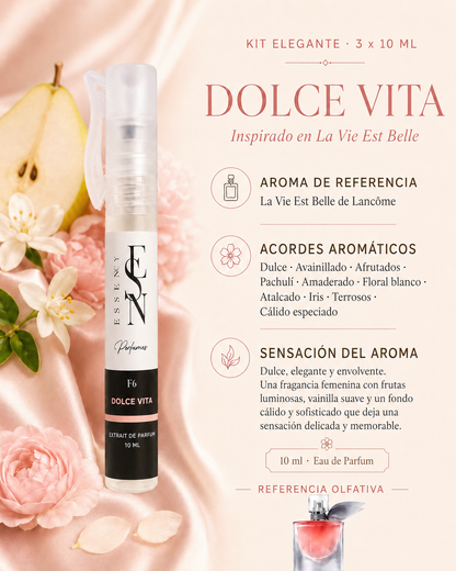 Kit de 3 perfumes elegantes femeninos
