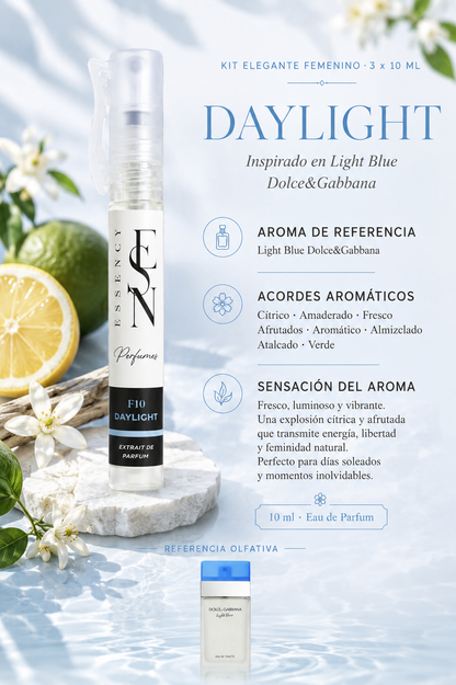 Kit de 3 perfumes elegantes femeninos