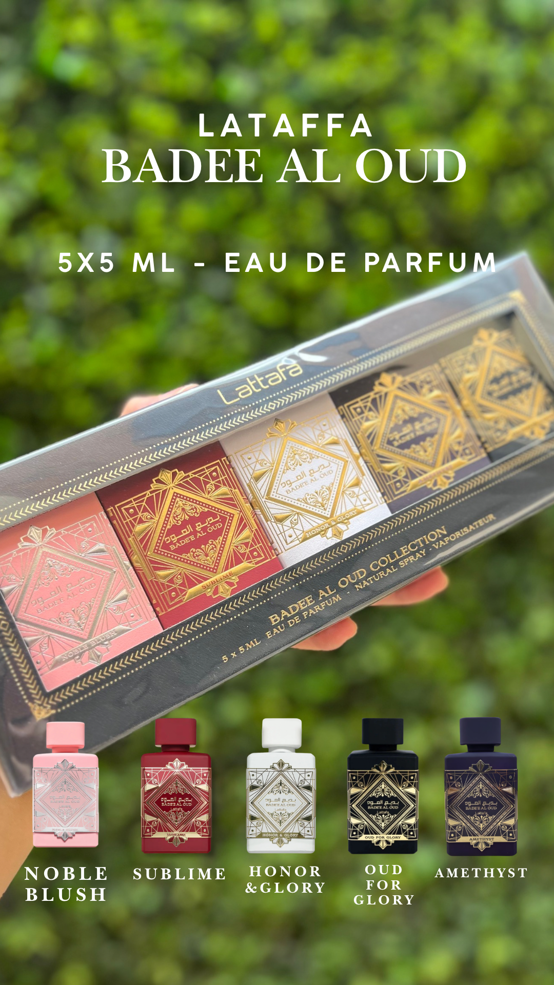 Badee Al Oud Lataffa Collection 5X5 ML EDP.